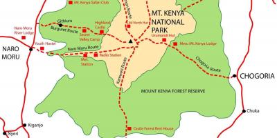 Mapa de mount Kenya