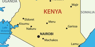 Mapa de Kenia país
