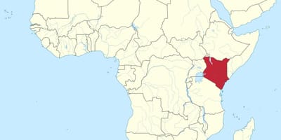 Mapa de Kenia mapa vectorial