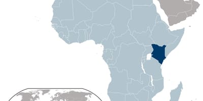 Kenia ubicación en el mapa